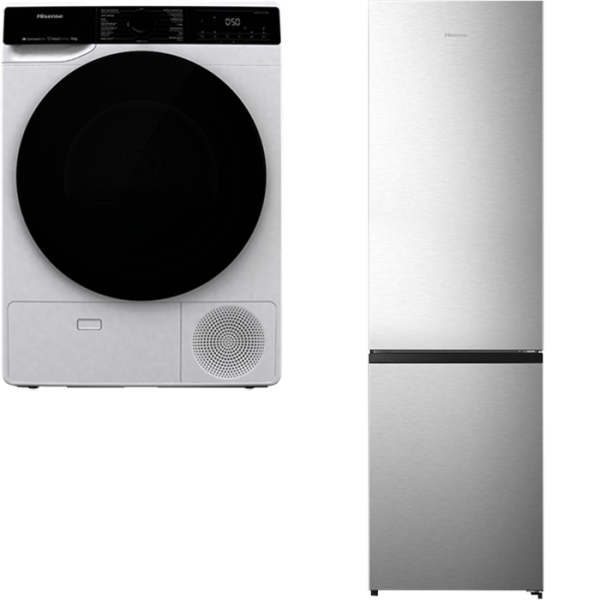 Hisense Koelvriescombi + Hisense Droger